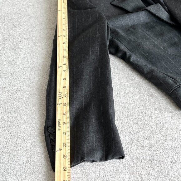 Hickey Freeman Mens Gray Pinstripe Blazer Suit Jacket Coat Size 38R 100% Wool - Picture 14 of 14